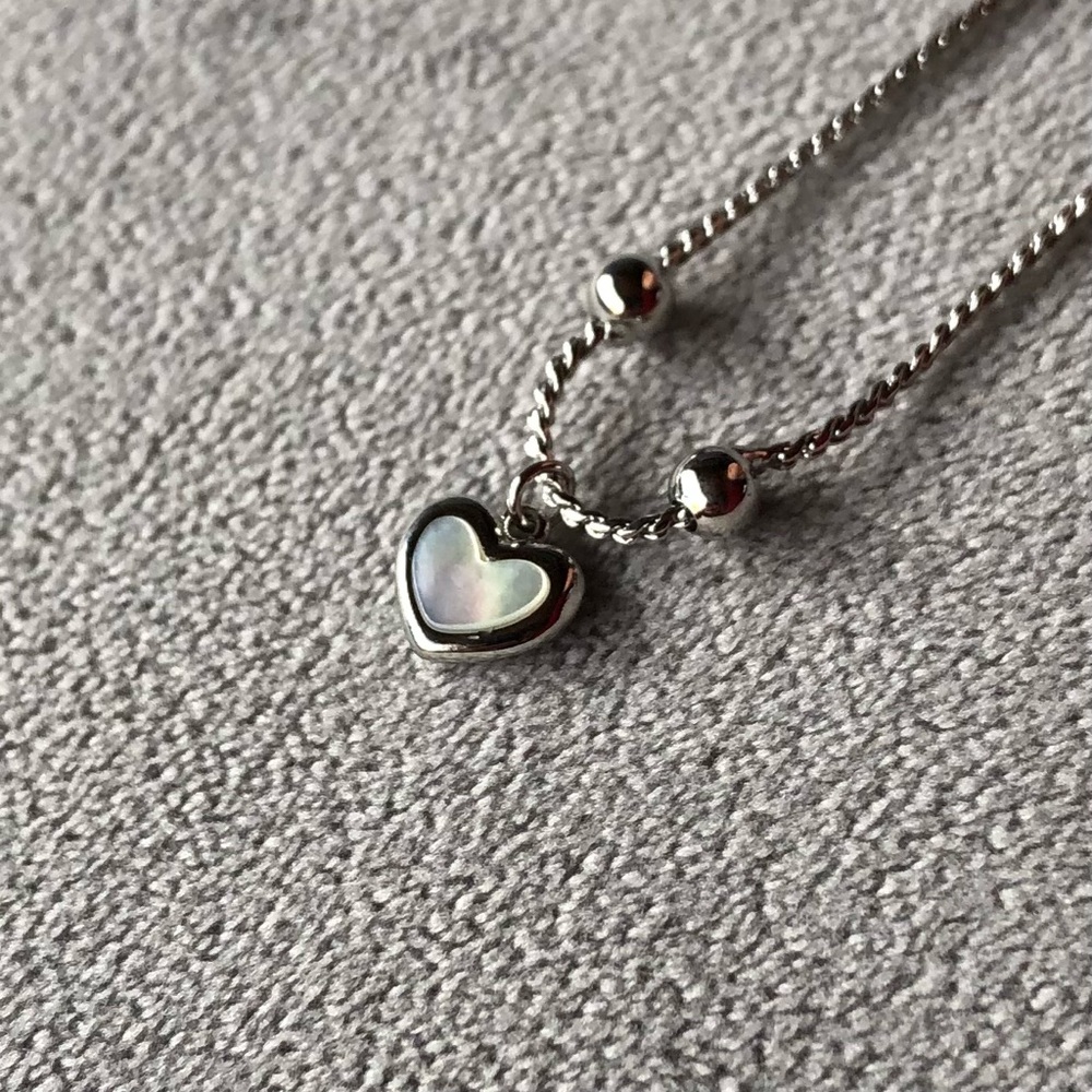 Heart Pendant Sterling Silver Bracelet ~ Brand New!